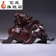 Yidu ebony wood carvings to attract wealth and bravery, solid wood, a pair of large-sized home living room office decoration gifts, rosewood (flying to attract wealth, bravery), whole wood finely carved bravery, 10cm long (single)
