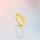 Saturday Blessing Gold Ring Women's Pure Gold Flower Spring Ring Ring Spring Flower Price No. 13-2.65g