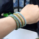 Shumo A Natural Blue Natural Blue tres colores Exquisito pulsera de jade abacus y pulsera de jade jade pulsera de jade 5.5-6 mm 1047 modelos