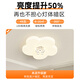 XMSJ卧室灯温馨浪漫现代简约奶油风主卧婚房吸顶灯全光谱护眼儿童房灯 YH693+白色-(全光谱护眼)+48W+4 三色光