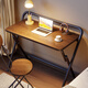 Jingcai folding table computer table simple desk study table office training table JDZ10 walnut 80*48cm single layer
