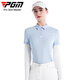 PGM Golf Ropa de golf Summer Summer Seda de seda de altura larga Camiseta de camiseta de manga larga Mujeres Mujeres secables y transpirables YF686-Ice Blue [Top] [Seda de hielo] M