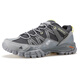 Hantu mesh breathable hiking shoes couples outdoor hiking shoes lightweight non-slip wear-resistant hiking shoes casual hiking shoes ash/dark gray men-755 (breathable large hole) 40