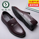 
Woodpecker leather shoes for men's new genuine leather business casual shoes breathable soft sole non-slip middle-aged and elderly formal wear large-size dad's shoes black 9922 four-season model 38 standard leather shoe size