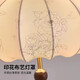 蒂凡尼亚复古风法式卧室布艺吊灯花纹中古餐厅吧台南洋实木浪漫房间主灯具 AY9898-50CM三色LED(胡桃木色)