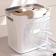 Mud quality dirty clothes basket dirty clothes storage basket household dirty clothes basket laundry basket bathroom bathroom clothes artifact laundry basket large + medium + underwear basket cream white