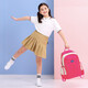 Larkpad（乐客派）小学生书包男女1-3年级儿童背包超轻大容量减负双肩包 12118玫瑰红