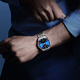 
Gu Zun (GOLGEN) watch men's automatic mechanical watch calendar watch female couple's national watch waterproof jazz series birthday gift 6173 blue disc tungsten steel machinery men's GN.6173M.PU