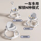 Qiaolexiong Walker Ofeed Legs Baby Trolley Baby Walker Baby Kids Многофункциональный стартовый автомобиль Современная модель серого класса [Din Plate]