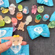 Baguo luminous three-dimensional cartoon blind bag small animal model luminous children's toy ornaments small gift luminous luminous blind bag model 50