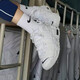 耐克（NIKE）官方女鞋 皮蓬大Air黑白潮流复古运动鞋篮球鞋 DH9719-100 白色/小蓝钩 38