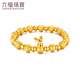 Liufu Schmuck Fuman Erbstück Serie Fuß Gold Kürbis Ancient Perlen Gold Armband Armband F48TBGB0013 27,43 Gramm (einschließlich Arbeitskosten 1591 Yuan)