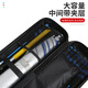 Bluehead fish hard shell rod bag fishing rod storage box hard shell fishing rod bag fishing rod bag fishing gear bag rod bag large capacity fishing gear storage bag (medium size) black enhanced version 127x9x9