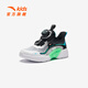 
Anta children's sneakers men's children's shoes 2024 spring and summer new knob button button net leather comfortable and fashionable casual shoes children's shoes [transparent net] white/black/blue 9904-1 28