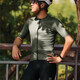 Lamparda Cycling-Anzug Sommer kurzärmelige Männer mit Top Fahrrad Mountain Road Bike Kleidung Fahrrad Kleidungsausrüstung Jade grüne kurzärmelige XL