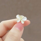 Bow small brooch for women, high-end opal collar, anti-exposure buckle, no sewing, invisible corsage fixing button, 2 pieces