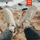 
CALIFBULL spring and summer men's shoes fashion casual shoes boots men's high-top Martin boots non-slip wear-resistant labor protection work shoes men 983 sand color plus cotton 42