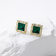 Qlady Green Niche Earrings Feminine High Quality Silver Needle Earrings 2025 Young Luxury Earrings Birthday Gift