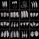 Haofanjie Feather White Decoration Props Ornaments Children's Handmade DIY Material Colorful Feather Pointed Down Down Imitation Goose Feather Small Floats About 4-8cm Long 100 Pieces