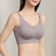 Tingmei Sous-vêtements sans trace pour femmes avec de gros seins, petits seins, rassemblés et sportifs, sans anneaux en acier, seins moelleux, soutien-gorge mince en tasse complet