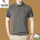 
Woodpecker Mulberry Silk Ice-Sensory Short-Sleeve T-Shirt Men's Summer Half-Sleeve T-Shirt Business Casual Middle-aged Lapel Polo Solid Color Top Gray FL15269 with Chest Mark 165/M (suitable for 100 Jin [Jin equals 0.5 kg]-120 Jin [Jin equals 0.5 kg])