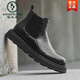 Woodpecker Chelsea Boots Boots Men's Bothotes Automne et hiver NOUVELLE CHAUSSIONS HOMMES BRIT BRITANNE BOOTS CHAUIQUES VÉLICATIONS BOOTS MARTIN ÉPARGE BOOTS MEN'S BOOTS NOIR 38