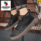 Región occidental Camel (Vancamel) Zapatos de cuero genuino para hombres Spring Martin Boots Men's Summer British Style British Zapatos altos altos