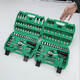XMSJ Auto Repair Tool Set Sleeve-Schraubenschlüssel-Ratschen-Reparaturkombination Kombination Home Reparaturwerkzeugkasten Multifunktional Xiaofei 12809 Neuer 46-teiliger 72-Zahn-Sockelschlüssel Set