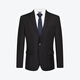 Siete marca Suit Men's 25 negocios de primavera y verano ropa formal fácil de hacer collar plano entrevista con chaqueta de traje 126JC70760 Negro 50 B