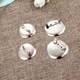 Muyu pin insurance safety pin placket corsage base buckle pin with lock tie brooch DIY accessories handmade jewelry silver disc brooch 2.5CM [20 pieces]