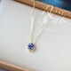 Buhesyt natural tanzanite 18 necklace light luxury amethyst agete Akado pendant natural tanzanite necklace tanzanite necklace