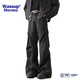 Wassup Hermu Offizielle Freizeithosen für Männer Frühling und Sommer Cleanfit American Lose Floors Leicht abgeschrägtes Falten-Design geradeanzughose Black XL (Empfohlen 120-140jin [Jin ist gleich 0,5 kg])