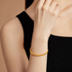 Lukfook Jewelry Pure Gold Bundy Beads Gold Elastic Bracelet Hollow Gift Price 013507AA 6.68g (including labor cost 862 yuan)