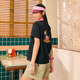 Adidas Neo Fun Printed Damens Round Neck Sport kurzärmelig T-Shirt IP3877/IP3878/IP3879/IP3880 IP3878 XXS