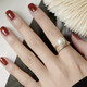 QUAMER Gold Store Exquisite Index Finger Ring Women's Fashion Personality Niche Design Simple Temperament 2024 New Exquisite Pearl Open Ring