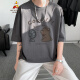 
Scarecrow T-shirt Short-sleeved Boys Summer 2025 New Men's Fashion Brand Fashion Teen Loose Half-sleeved Top White DT9894 M