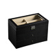 Renjuyi 18-position glasses storage box multi-layer drawer sunglasses collection box sunglasses placement cabinet accessories display box 3-layer 18-grid black glasses box