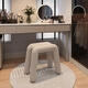 Seaworthy dressing stool bedroom dressing table stool modern simple light luxury Internet celebrity makeup chair manicure and shoe changing stool milk white 55cm
