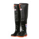 Fishing shoes, anti-snake bite water shoes, high-tube rubber shoes, men's long-tube over-the-knee waterproof lure rain boots, fashionable water boots, large size 703 dark green water shoes, 60 cm high, according to standard 44