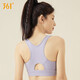 361 Sports sous-vêtements anti-vibration anti-vibration à haute résistance Zipper Yoga Bra Fitness Vêtements Sports One-Piece Sports Gest Women Light Purple L