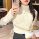 Yakelijia breastfeeding mothers go out for clothes in autumn and winter tops in fashion and thickened warm hot moms wear breastfeeding sweaters after childbirth Apricot color breastfeeding #9226 L