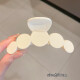 Grupos de 4 piezas de clips para el cabello para el verano de los clips de tiburón grande para la parte posterior de la cabeza clips para el cabello para los clips para el cabello para los clips de cabello para los clips de cabello para la cabeza de los clips de cabello para los clips de cabello para los clips blancos lechoso [conjunto de 4 piezas]