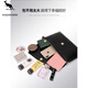 KUQIDAISHU Women's genuine leather clutch bag Women's new style hand grab women's bag Crossbody fashion handbag Women's envelope bags holiday gifts Black large size [leather with chain straps]