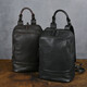 NFSN europeo y estadounidense retro retro de hombros para hombres de la mochila de la cabeza de la cabeza de la cabeza de la cabeza de vaca gran capacidad mochila de viajes casuales para hombres regalo 1392 negro+