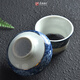 Jingdezhen blue and white porcelain sterling silver tea drain ceramic tea strainer tea filter stand Kung Fu tea set tea ceremony accessories blue and white porcelain tea drain