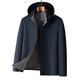 MONTAGUT Mulberry Silk Four Seasons Soft Thin Wear-Resistant Stiff Hooded Jacket JG Navy M