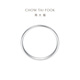 Chow Tai Fook Simple Geometric PT950 Platinum Ring No. 15 PT163142
