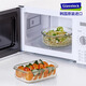 GLASSLOCK钢化玻璃保鲜饭盒冰箱储存盒收纳盒送礼盒套装 gl1289四件套(微烤款