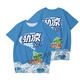 Wei JIEBING schwarzer Tee Kleidung Set Sommer heißes T-Shirt Kurzarm Shorts Alle Männer und Frauen 3D-Drucktrendset 3tu5509 STKU719 150 Kinder für Gewicht 60-70 Jin [Jin gleich 0,5 kg]
