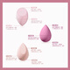 Youjia UPLUS strawberry mousse beauty egg makeup egg makeup non-eating powder makeup puff 4 pieces dopamine style